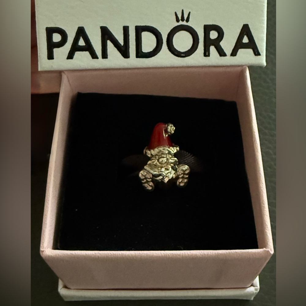 Authentic Pandora Santa Charm Silver new in box